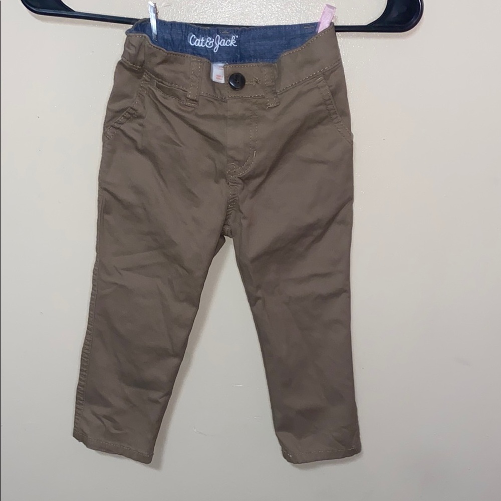 Cat & Jack Tan Casual Bottoms with Elastic Waistband